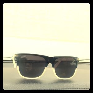 9Five Atlas marble croc and 24 k gold sunglasses
